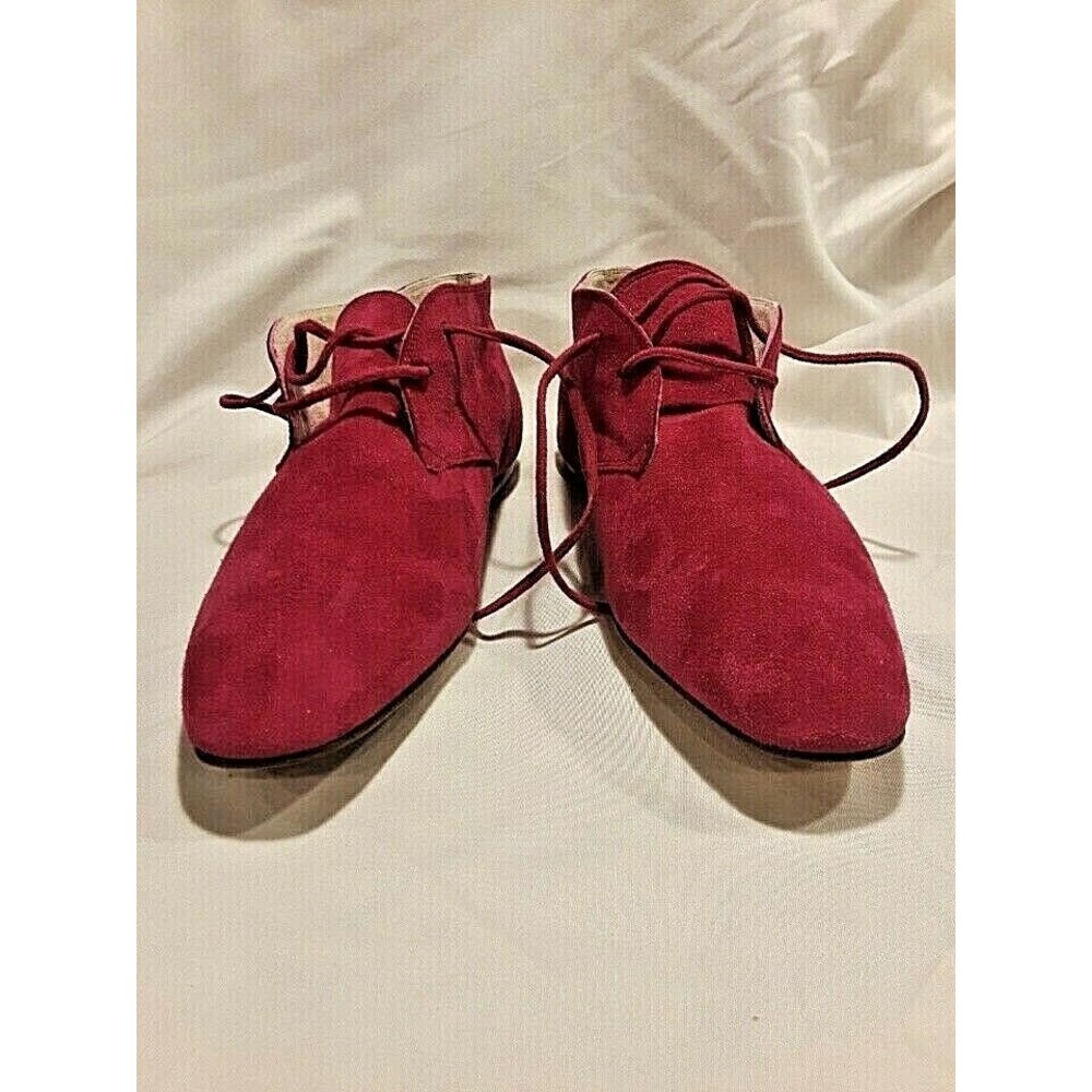 Gucci collectors new Authenticated vintage ankle boots in fuchsia suede-sz 6 med - Picture 9 of 12